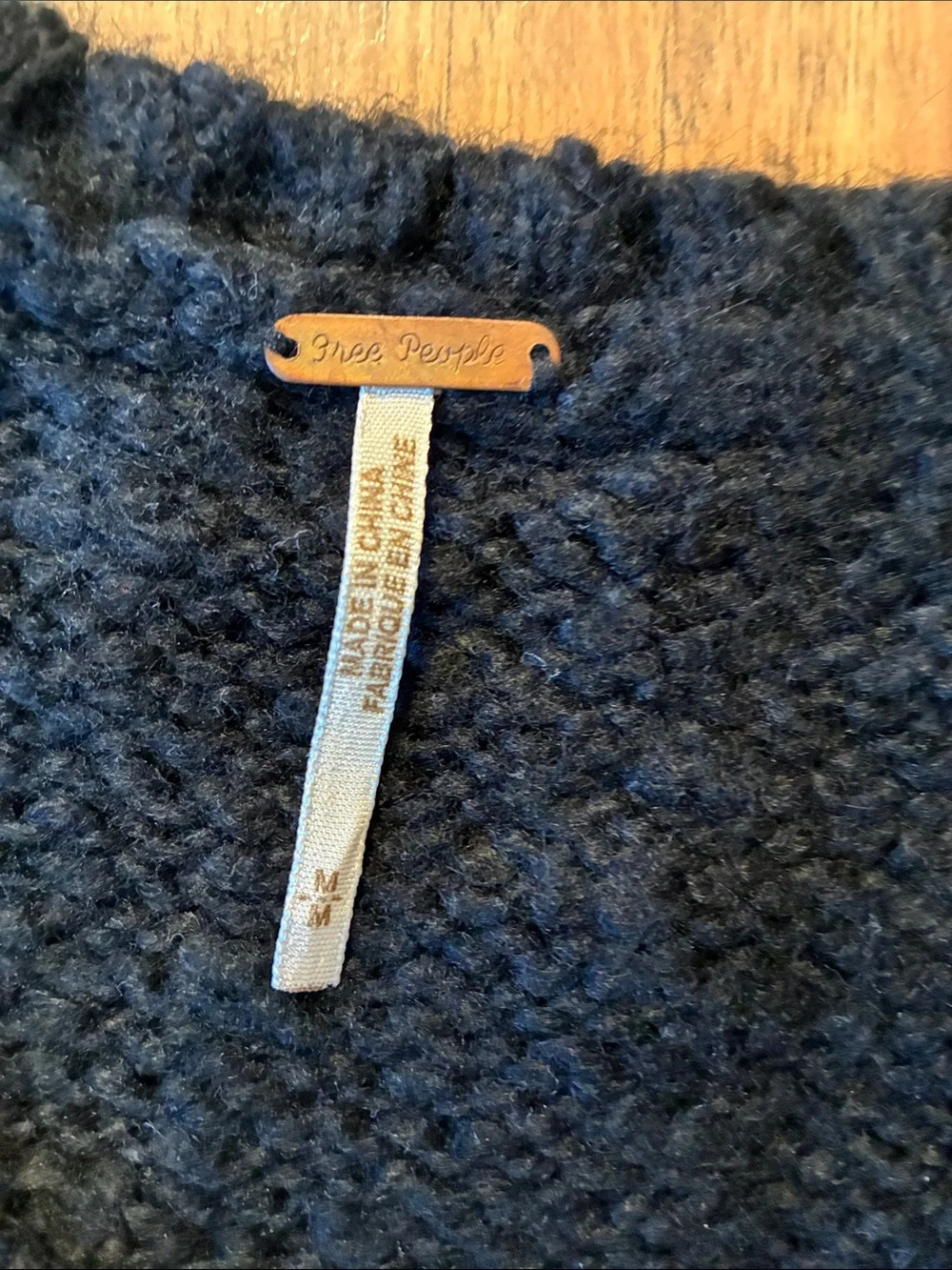 Free People Black Button-Front Knit Cardigan